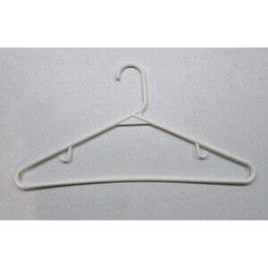 40 MultiColors Notched Plastic Tubular Clothing Shirt Pants Hangers W/Hooks